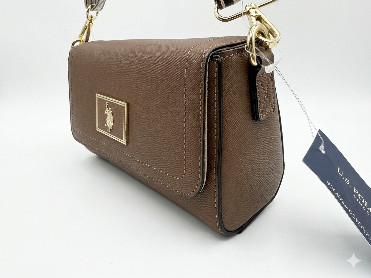 Bolsa Crossbody U.S: Polo ASSN Modelo 27A396AA Cafe