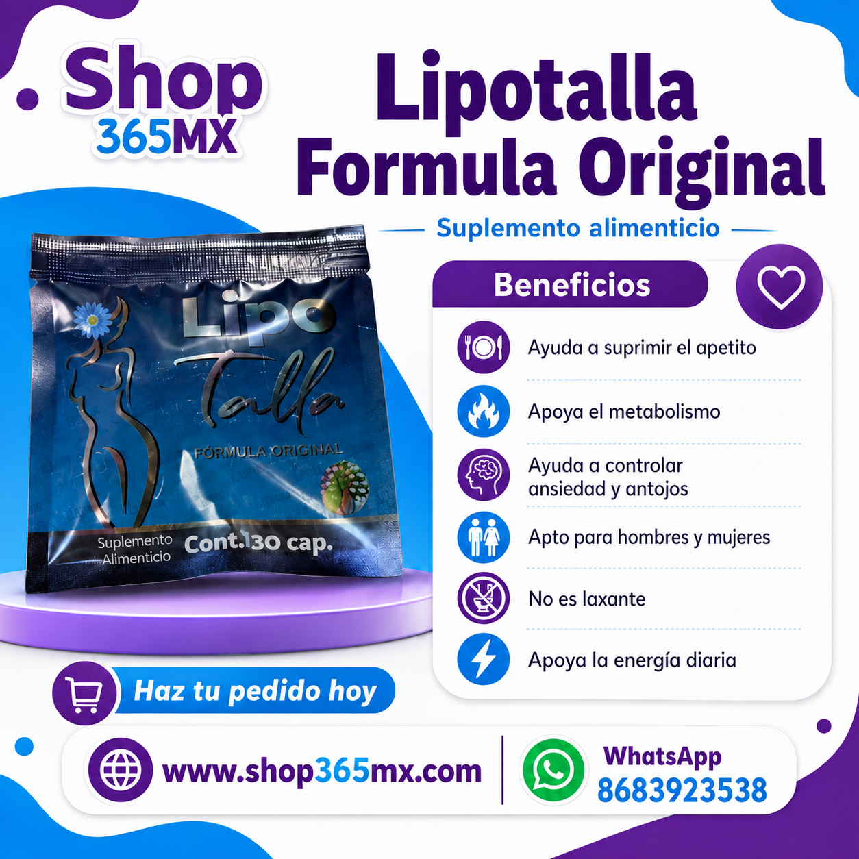 Lipotalla Mayoreo 5 Fórmula Original + 5 Night