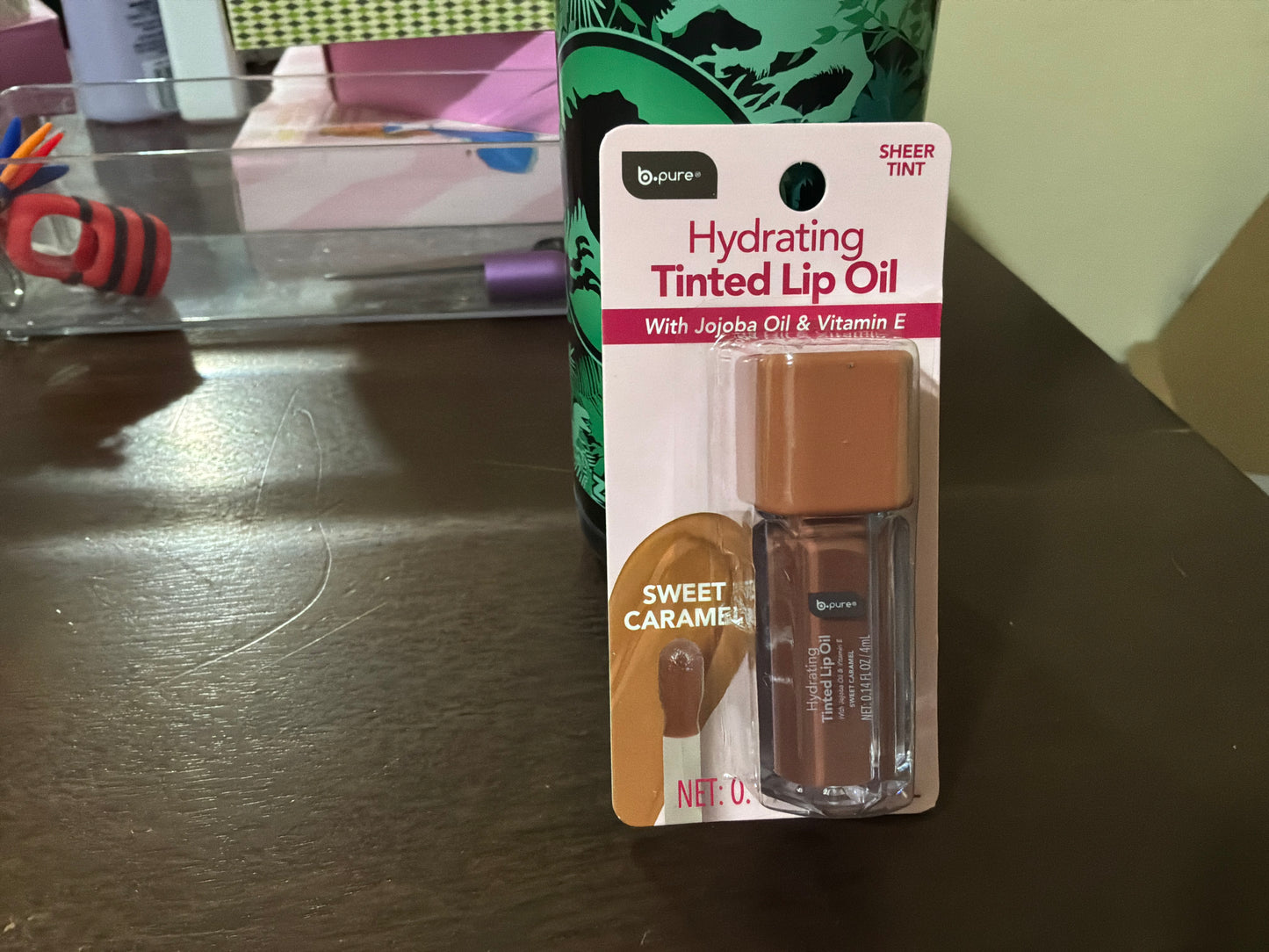 Bpure Hydrating Tinted Lip Oil Sheer Tint Sweet Caramel
