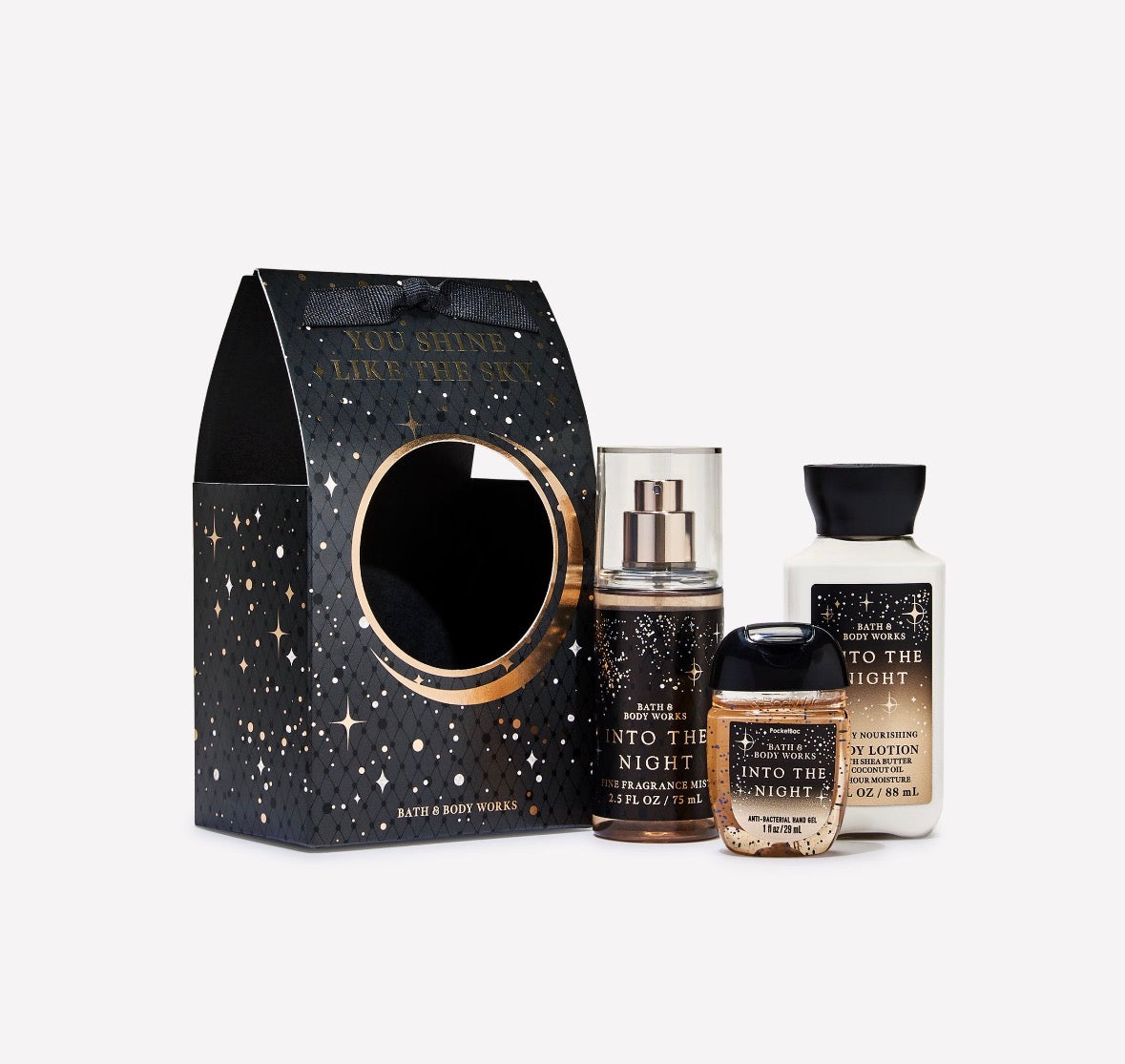 🌙 Bath & Body Works Into the Night Mini Gift Set – 3 Piezas
