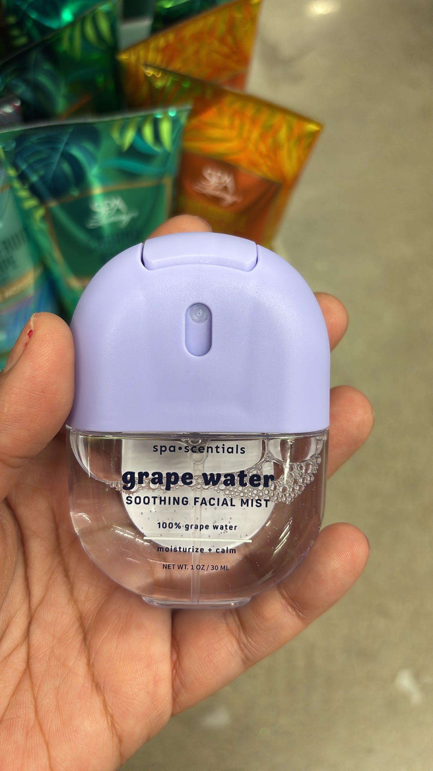 Grape water facial