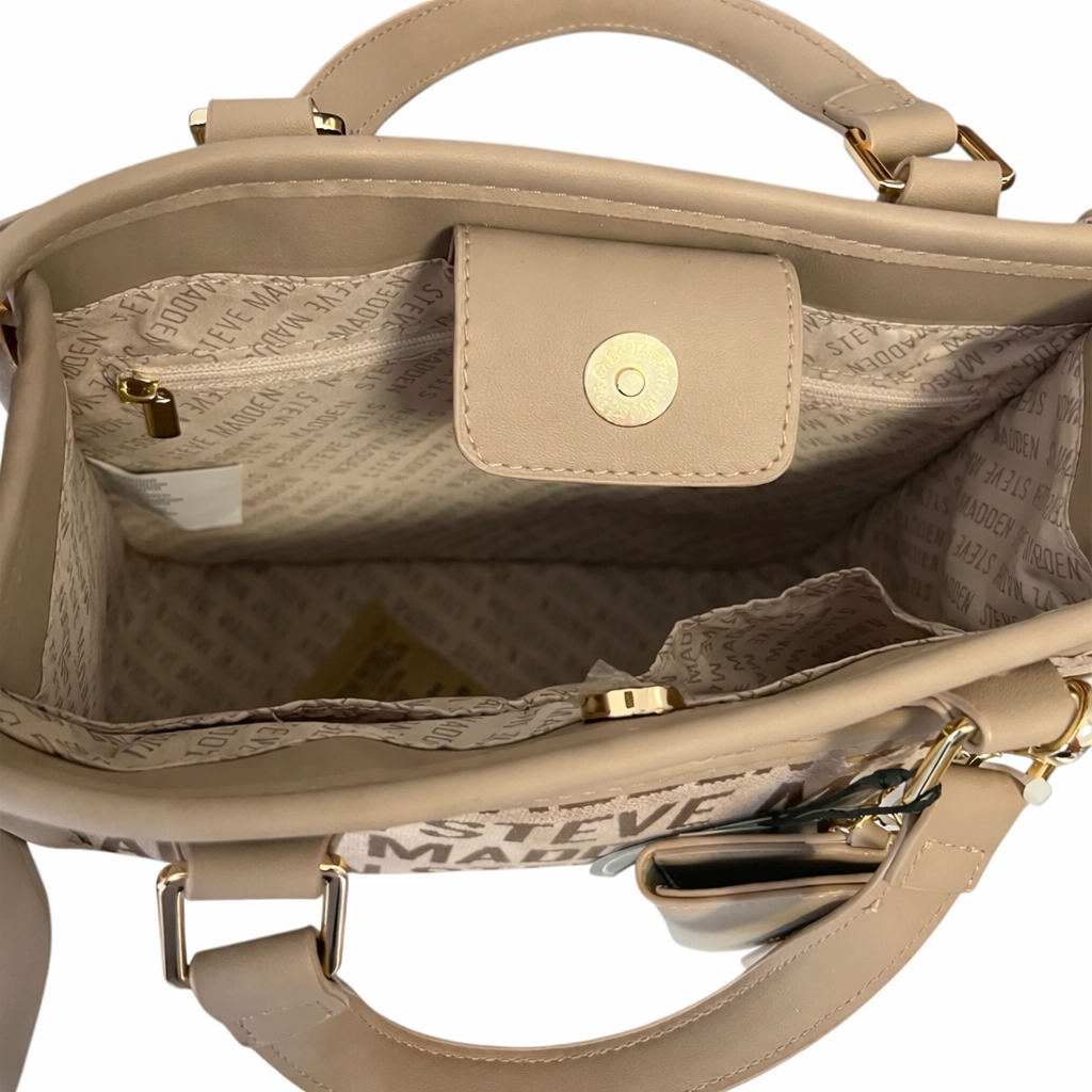 Bolsa Steve Madden 3 en 1 Taupe Café ORIGINAL