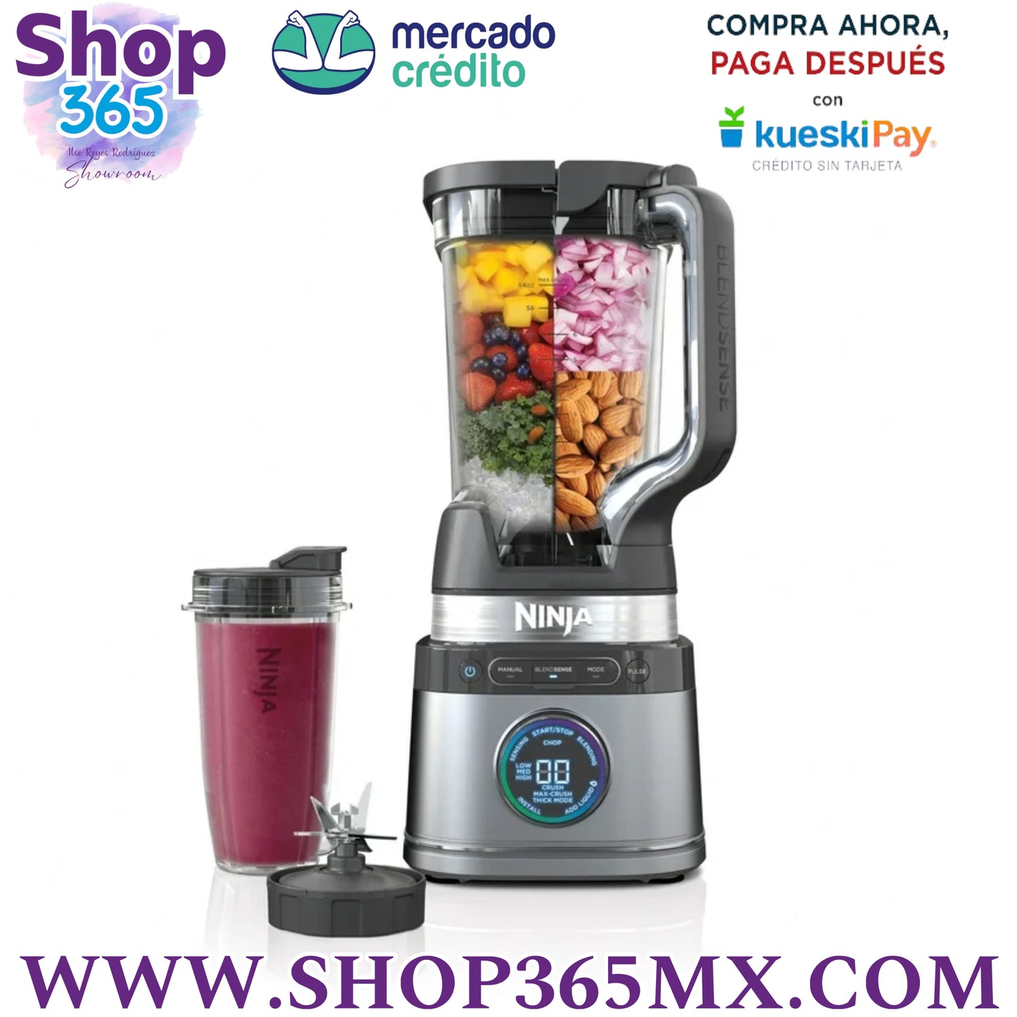 Ninja Detect Power Blender + Personal Monodosis, Tecnología BlendSense TB300