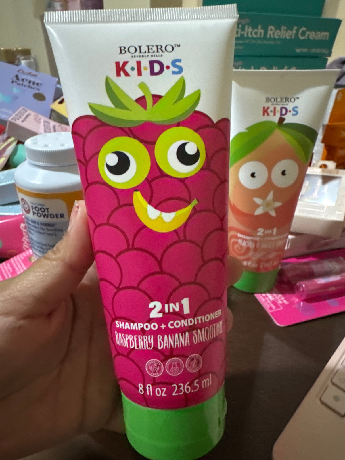 Bolero Kids Shampoo + Acondionador Raspeberry Banana Smoothie