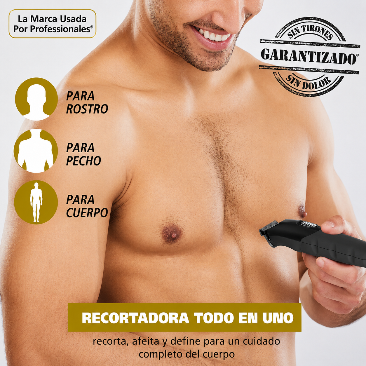 Wahl Manscaper Caja de Herramientas Recortadora Recargable para Recortar, Afeitar y Detallar para Hombre - 3024523