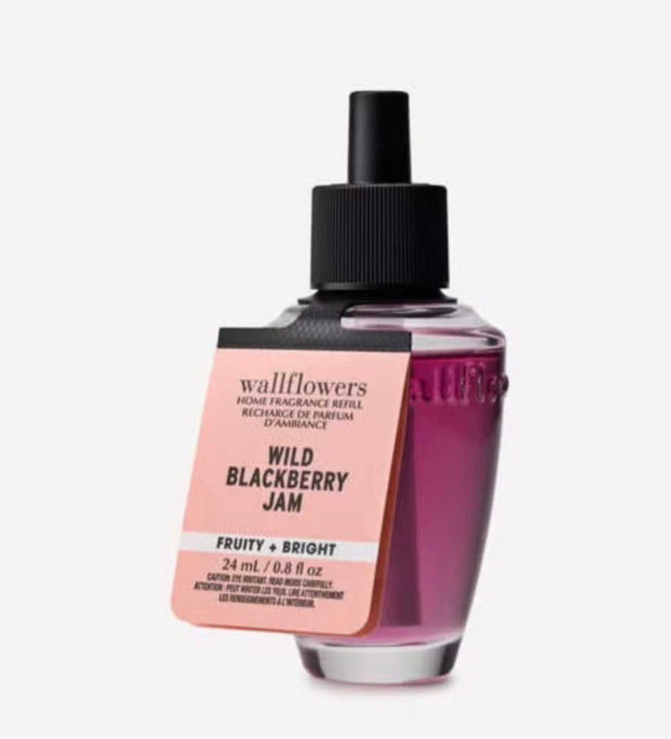 Bath & Body Works Wallflowers Wild Blackberry Jam Refill 24 ml – Aromatizante para Hogar