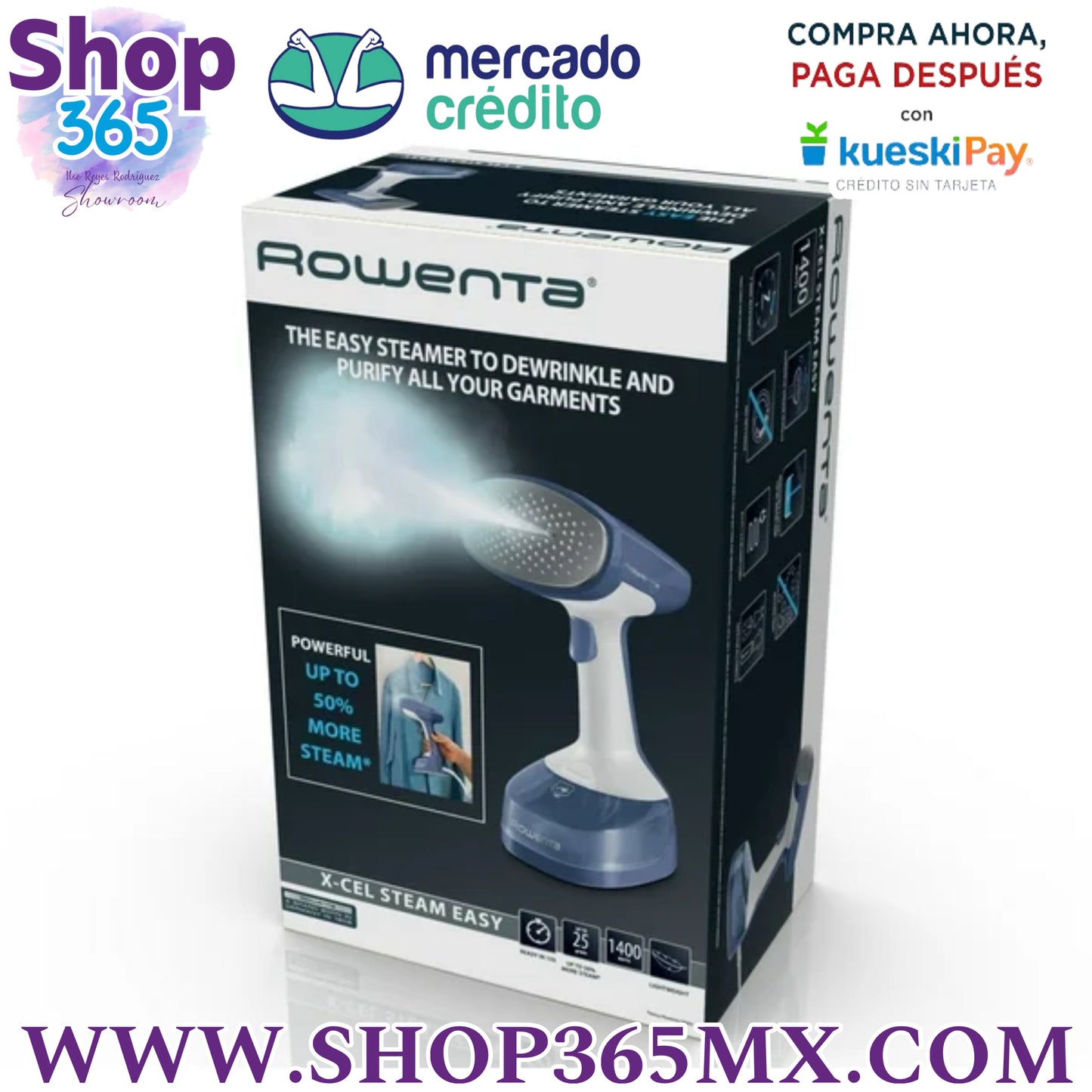 Vaporizador de mano Rowenta X-cel, azul, DR7110U1