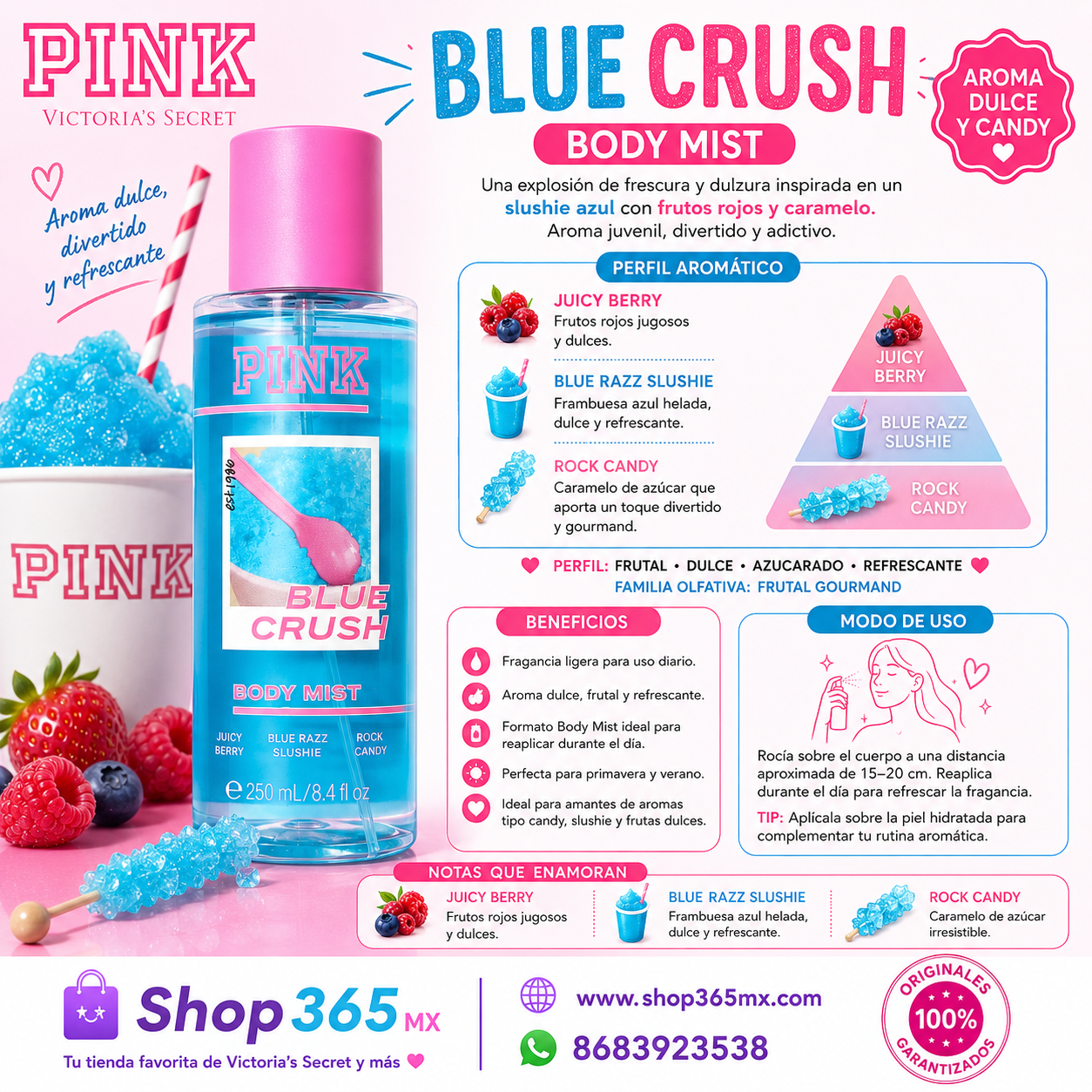 PINK Blue Crush Body Mist 250 ml – Victoria’s Secret