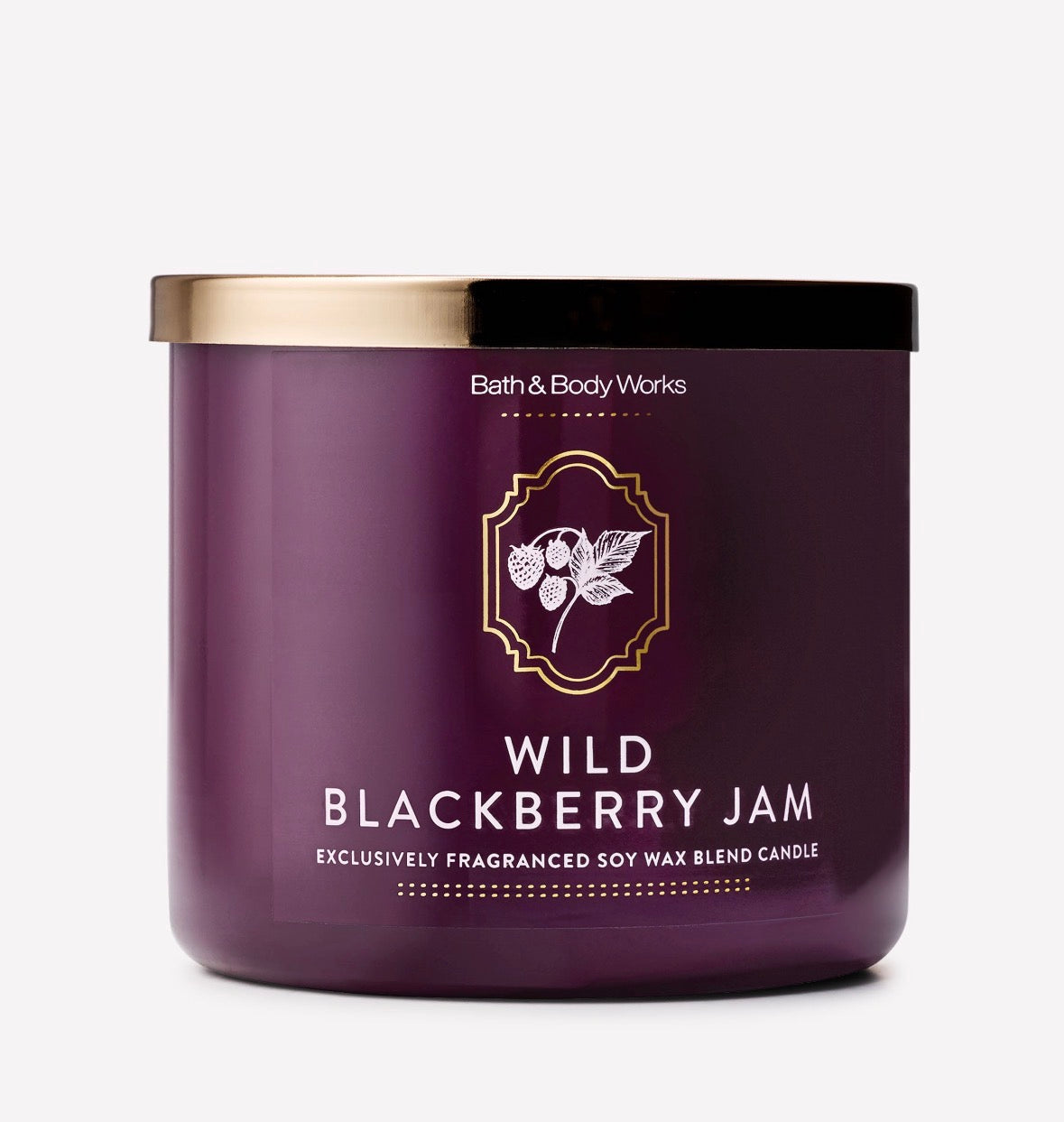 Bath & Body Works Wild Blackberry Jam Vela Aromática de 3 Mechas 411 g