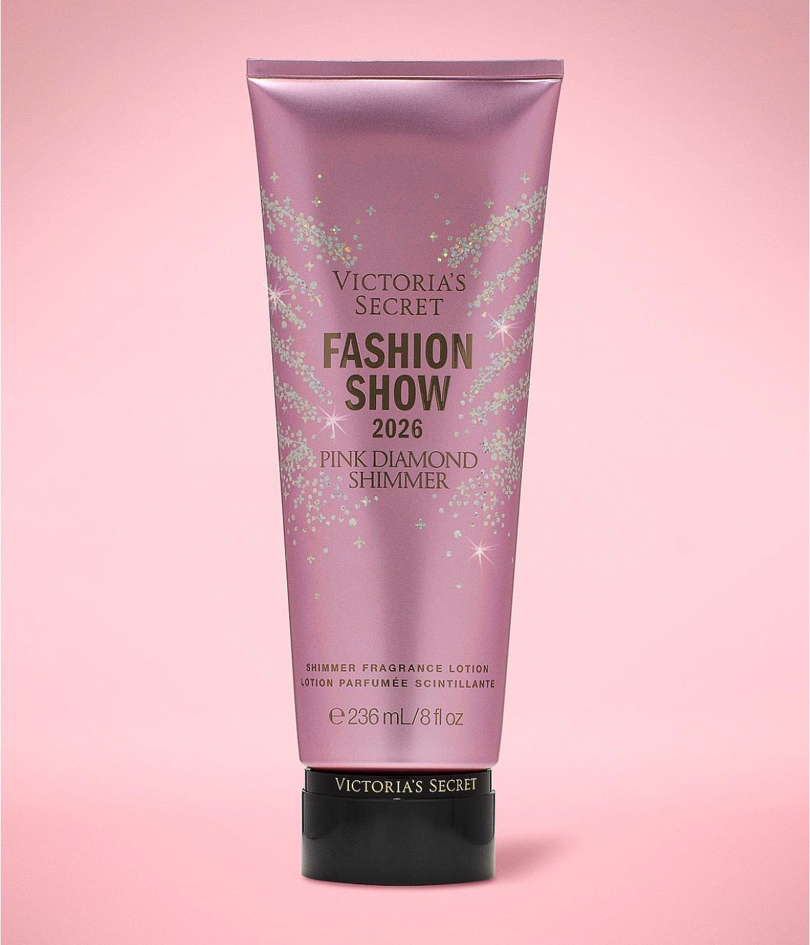 Victoria's Secret Fashion Show 2026 Pink Diamond Shimmer Fragrance Lotion 236 ml – Loción Corporal con Brillos