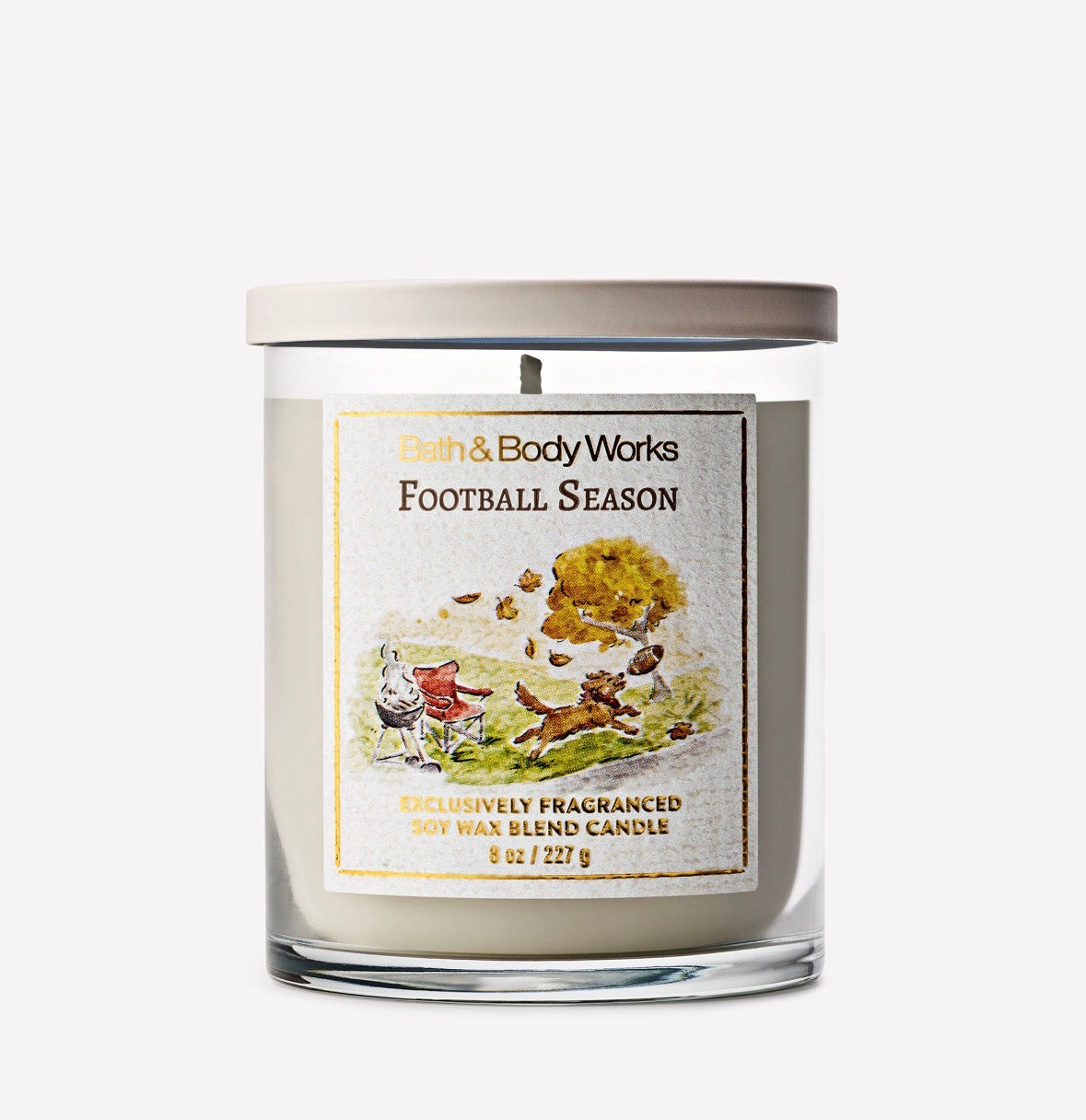 Bath & Body Works Football Season Vela Aromática 8 oz – Eucalipto, Salvia y Cedro