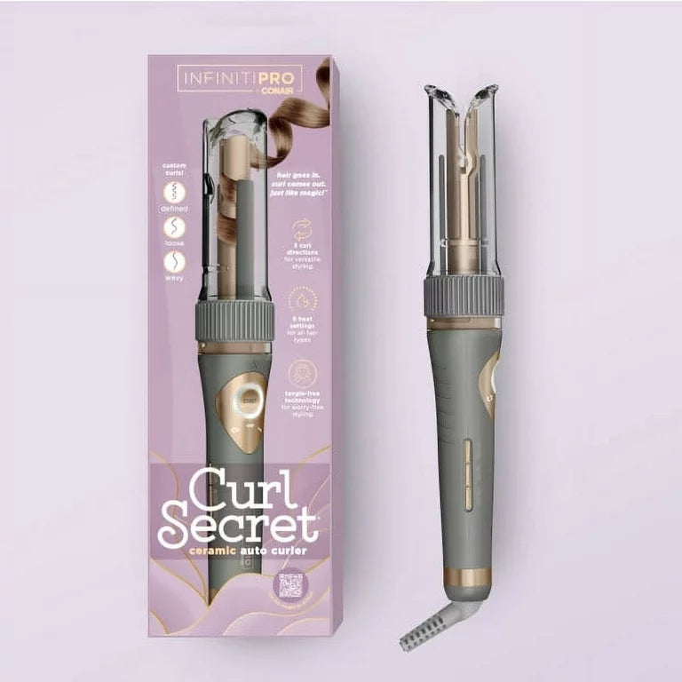 INFINITIPRO de CONAIR Nuevo Curl Secret, Rizador Automático con Doble Voltaje para Viajes