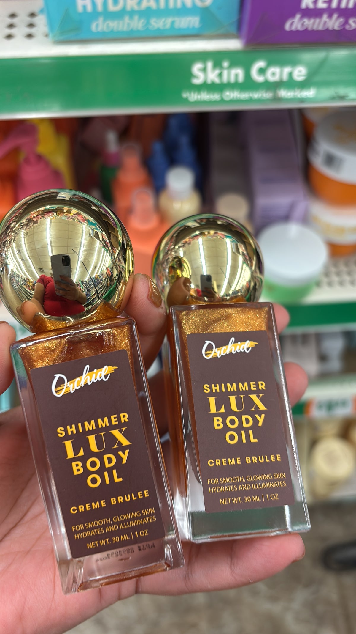 Orchid Shimmer Lux Body Oil Creme Brulee