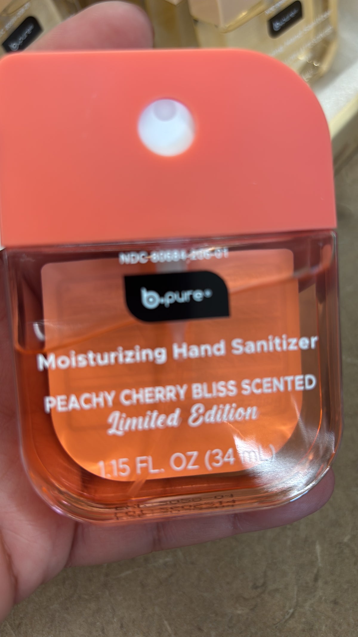 Bpure Moisturizing Hand Sanitizer Peach Cherry Bloss Scented