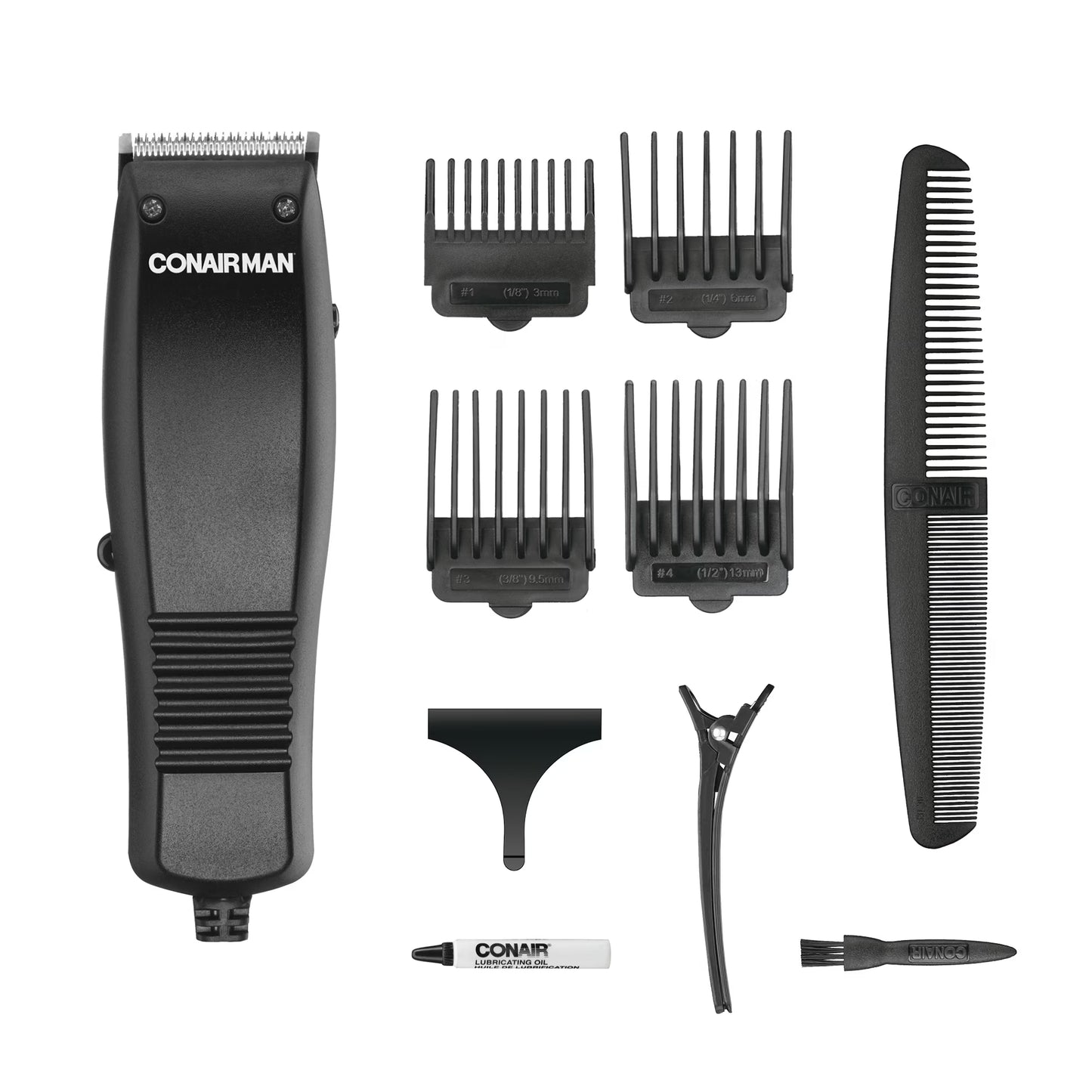 ConairMAN Kit de Corte de Pelo para Hombre de Corte Simple 10 Piezas