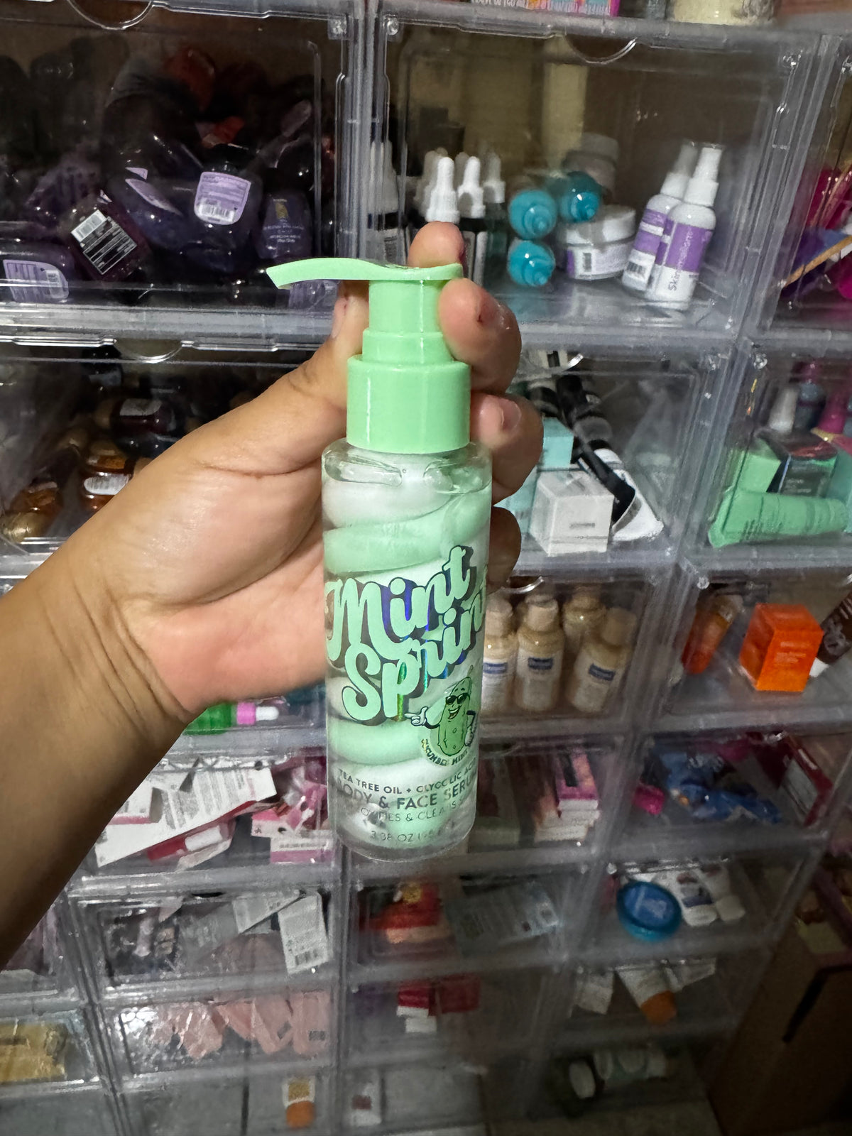 Mint Sprit cucumber mint scent face & body serum