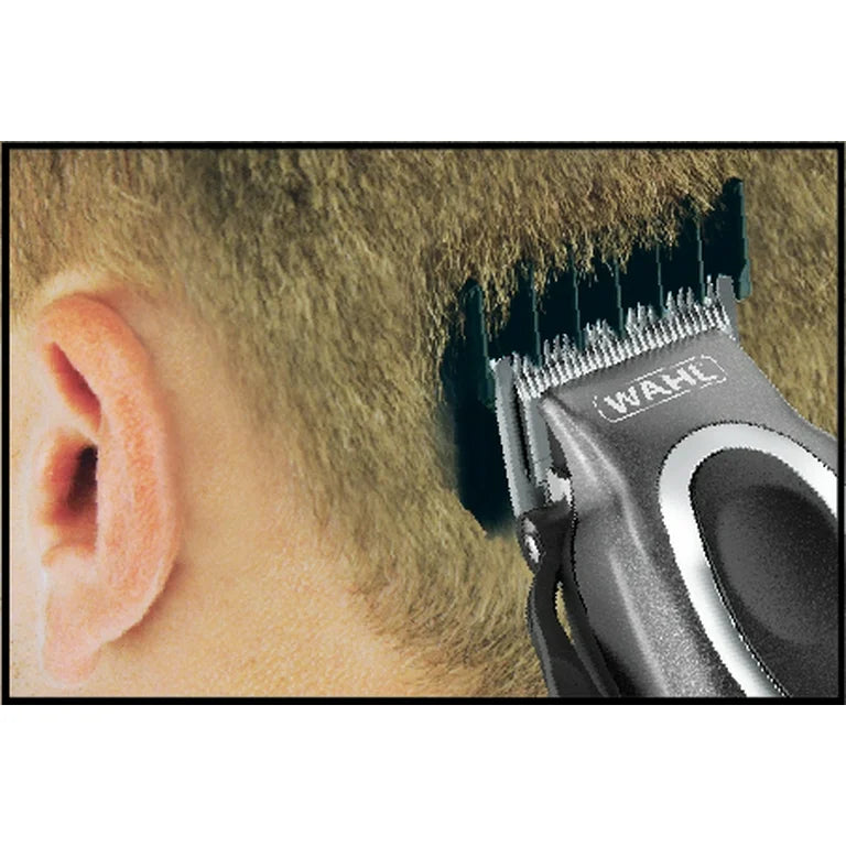 Wahl Deluxe Chrome Pro Cortapelos con Cable para Hombre, Kit de Cortapelos con Estuche de Almacenamiento 79650-1301