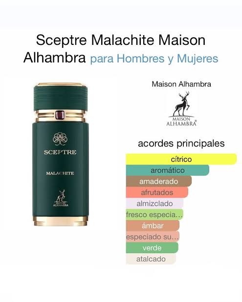 Sceptre Malachite Maison Alhambra