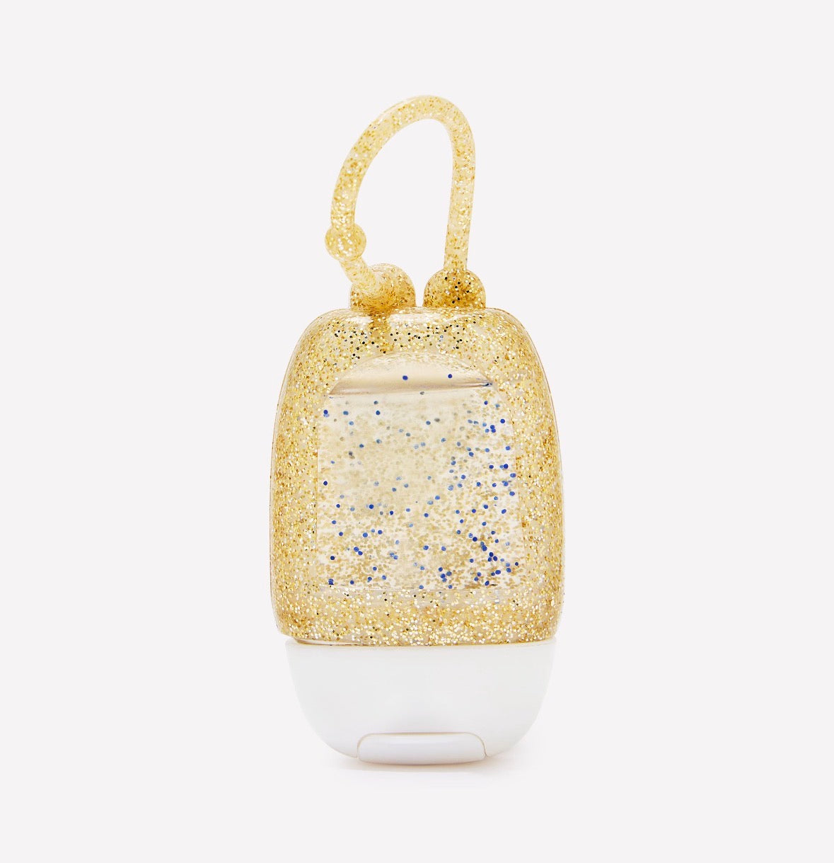 Bath & Body Works Porta PocketBac Dorado con Glitter – Holder para Gel Antibacterial ✨💛