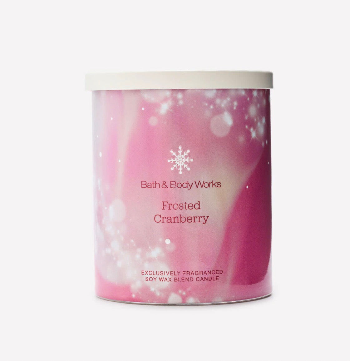 Bath & Body Works Frosted Cranberry – Vela Aromática de 1 Mecha