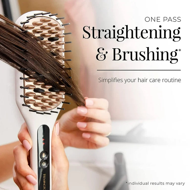 REMINGTON SHINE THERAPY Cepillo Alisador con Infusión de Aceite de Argán y Queratina