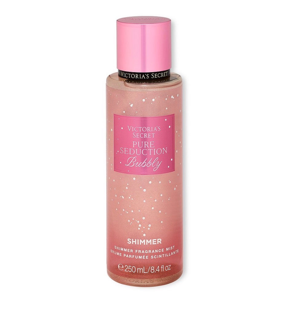 Victoria's Secret Pure Seduction Bubbly Shimmer Fragrance Mist 250 ml – Spray Corporal con Brillos