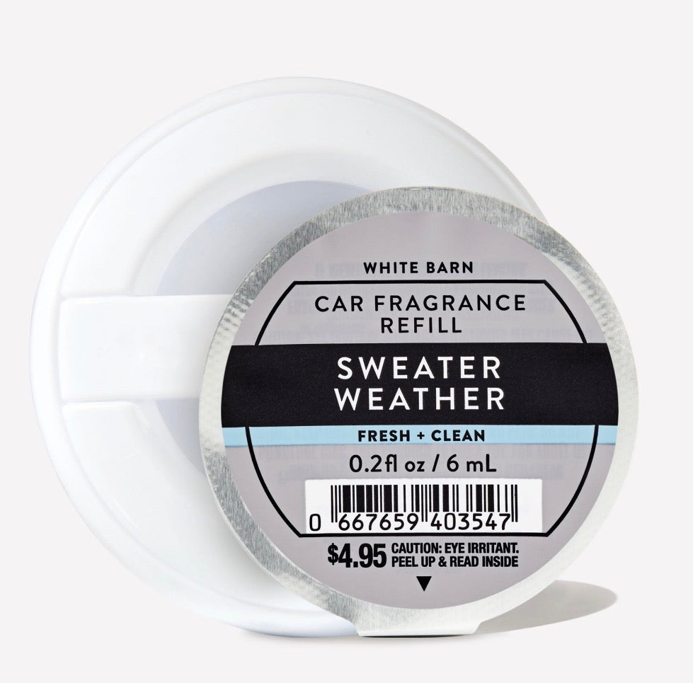 Bath & Body Works Car Fragrance Refill Sweater Weather 6 ml