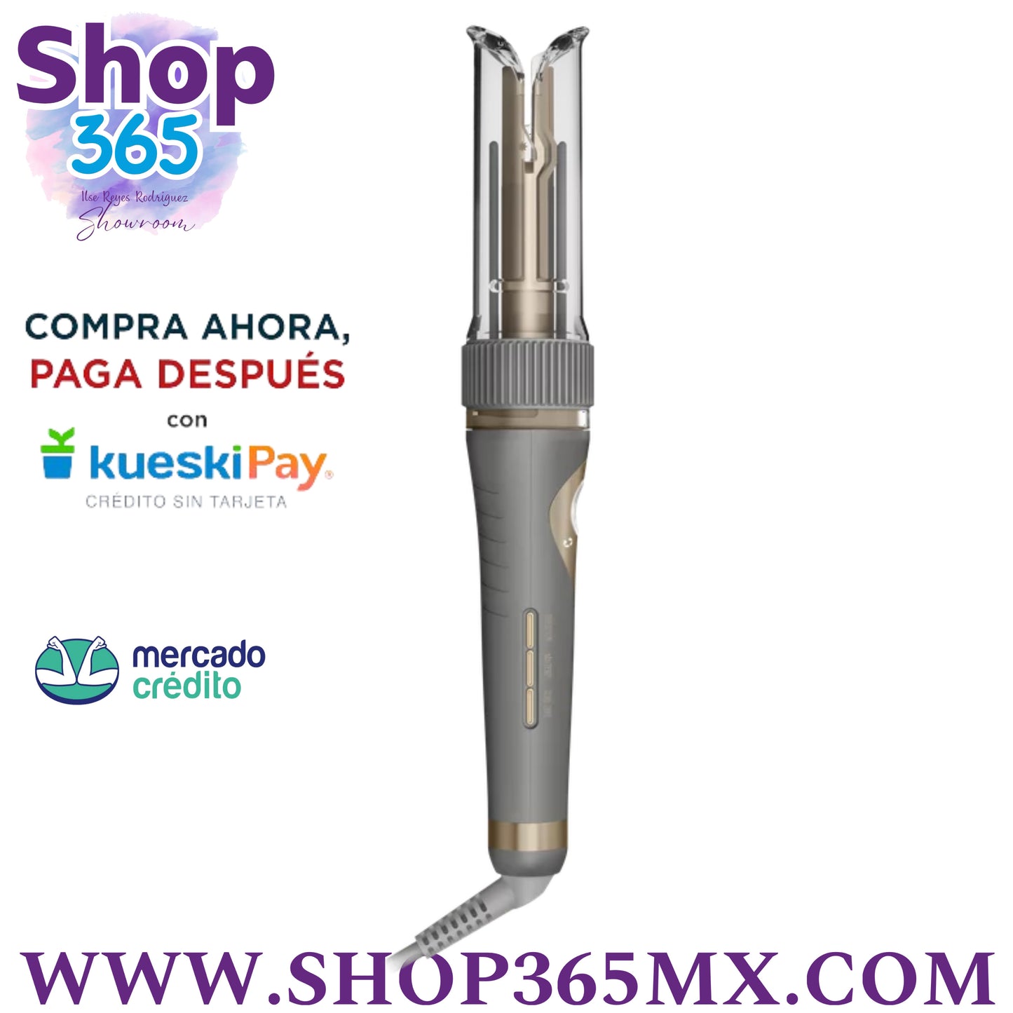 INFINITIPRO de CONAIR Nuevo Curl Secret, Rizador Automático con Doble Voltaje para Viajes