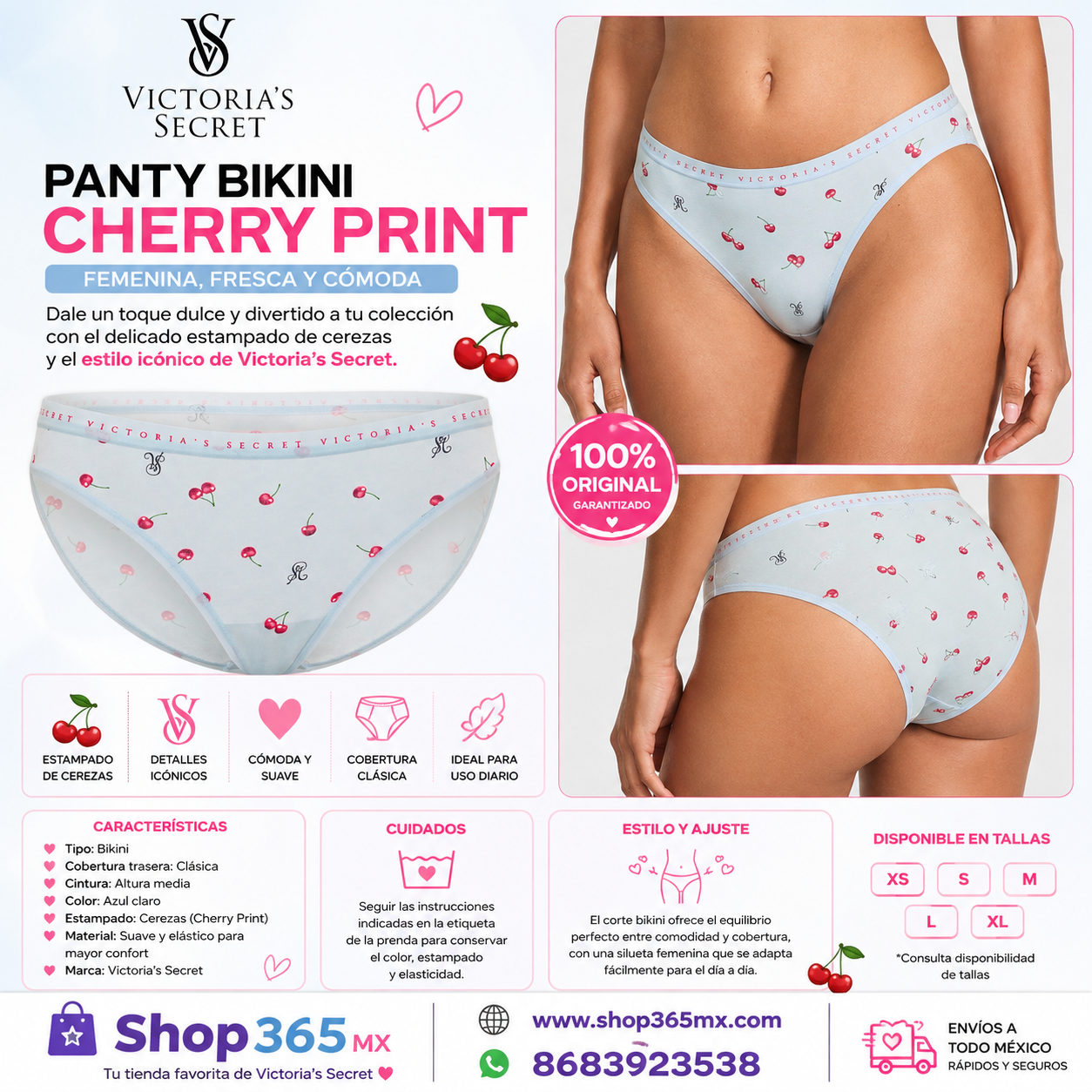 Victoria’s Secret Panty Bikini Cherry Print 🍒