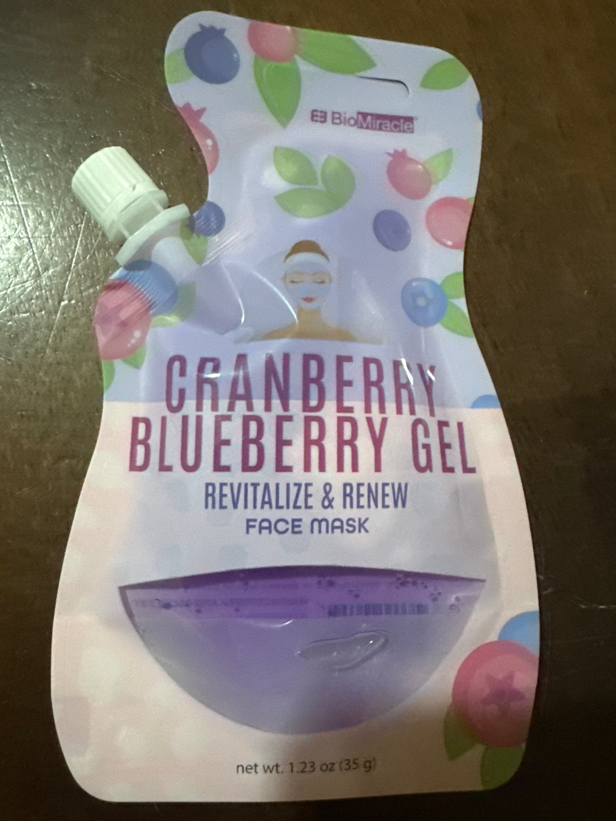 Bio Miracle Cranberry Blueberry Gel Revitalize & Renew Face Mask