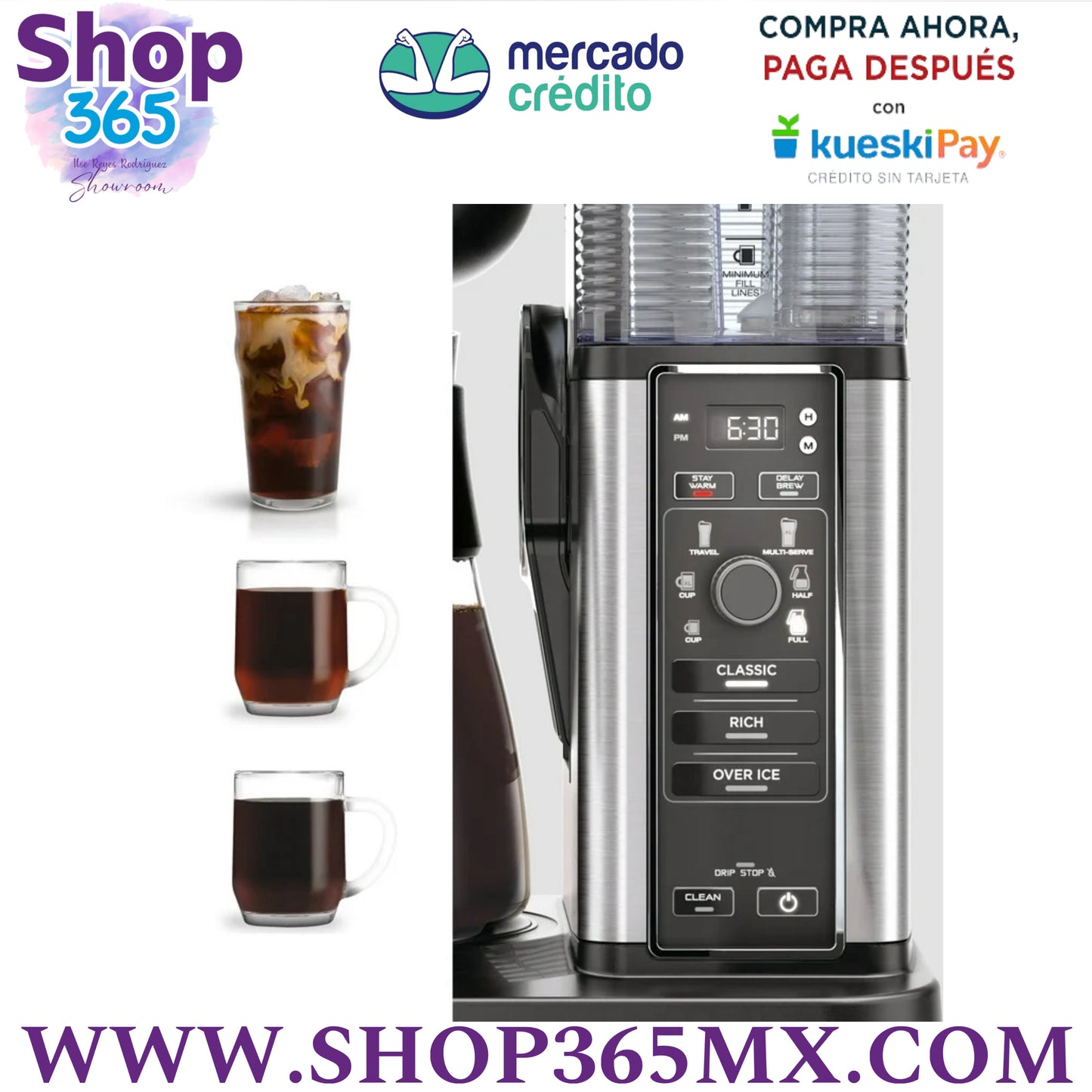 Ninja 10 Taza de Goteo Cafetera, Café Caliente y Helado CM300