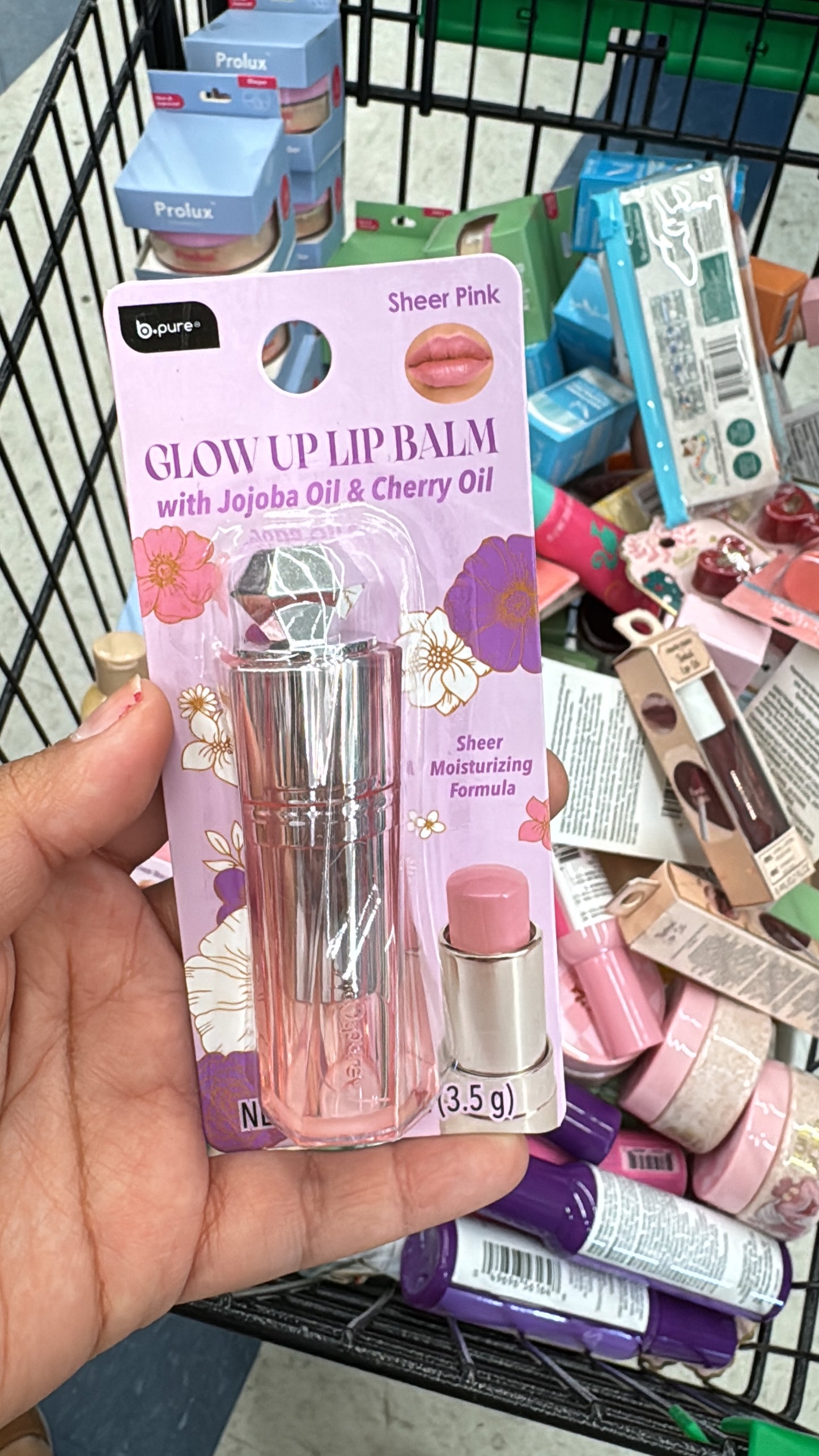 BPure Glow up Lip balm Sheer Pink