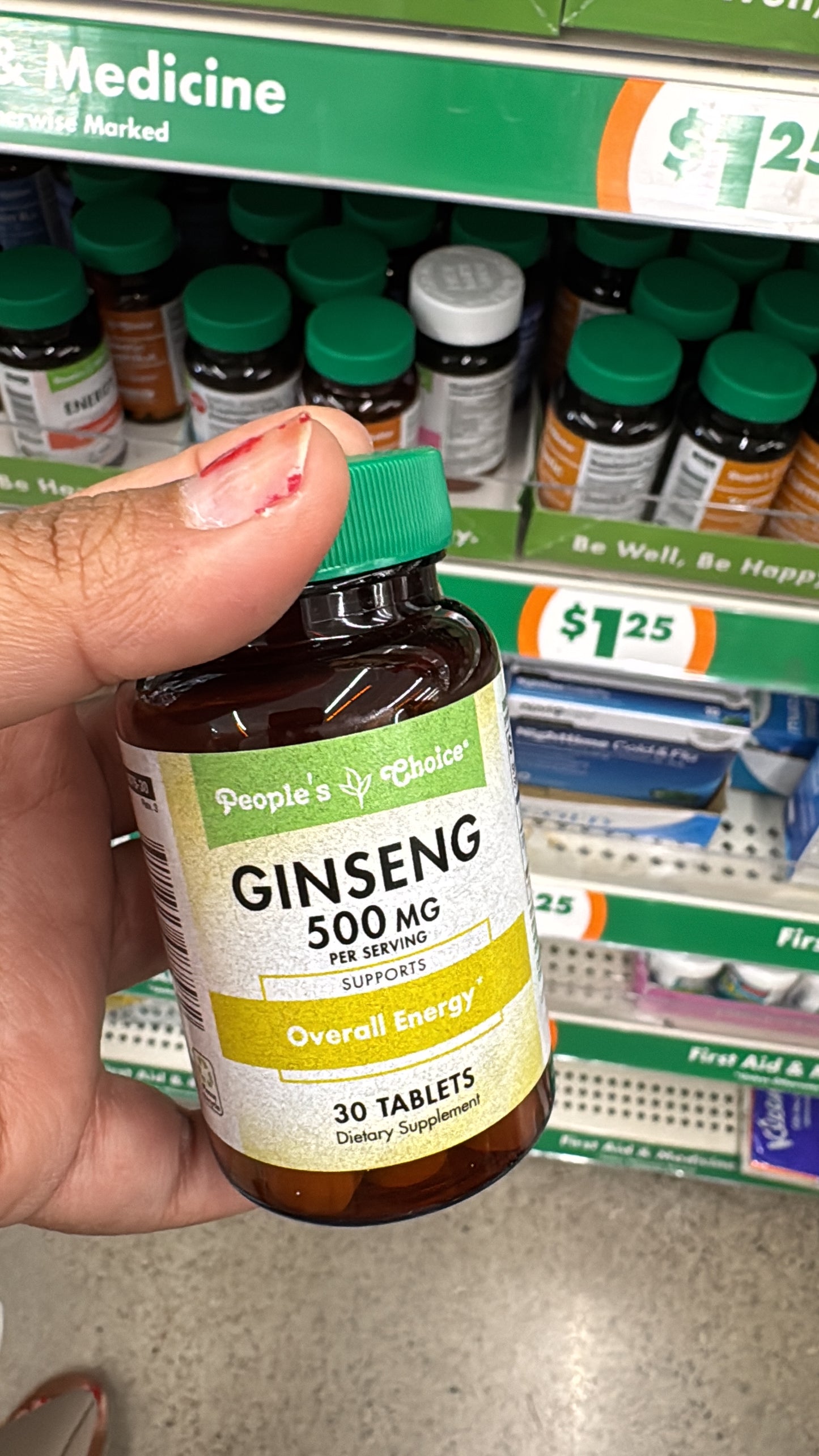 Ginseng 500mg People’s Choice