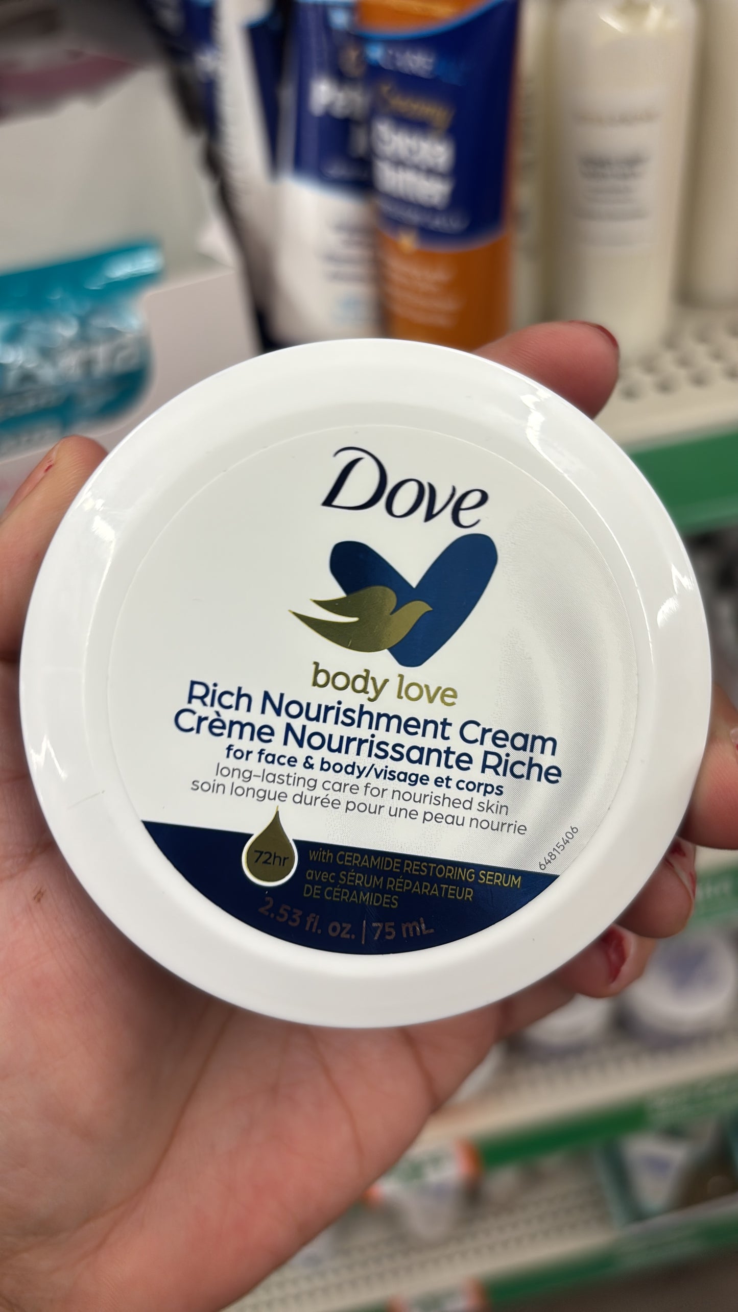Dove body love rich nourishment cream