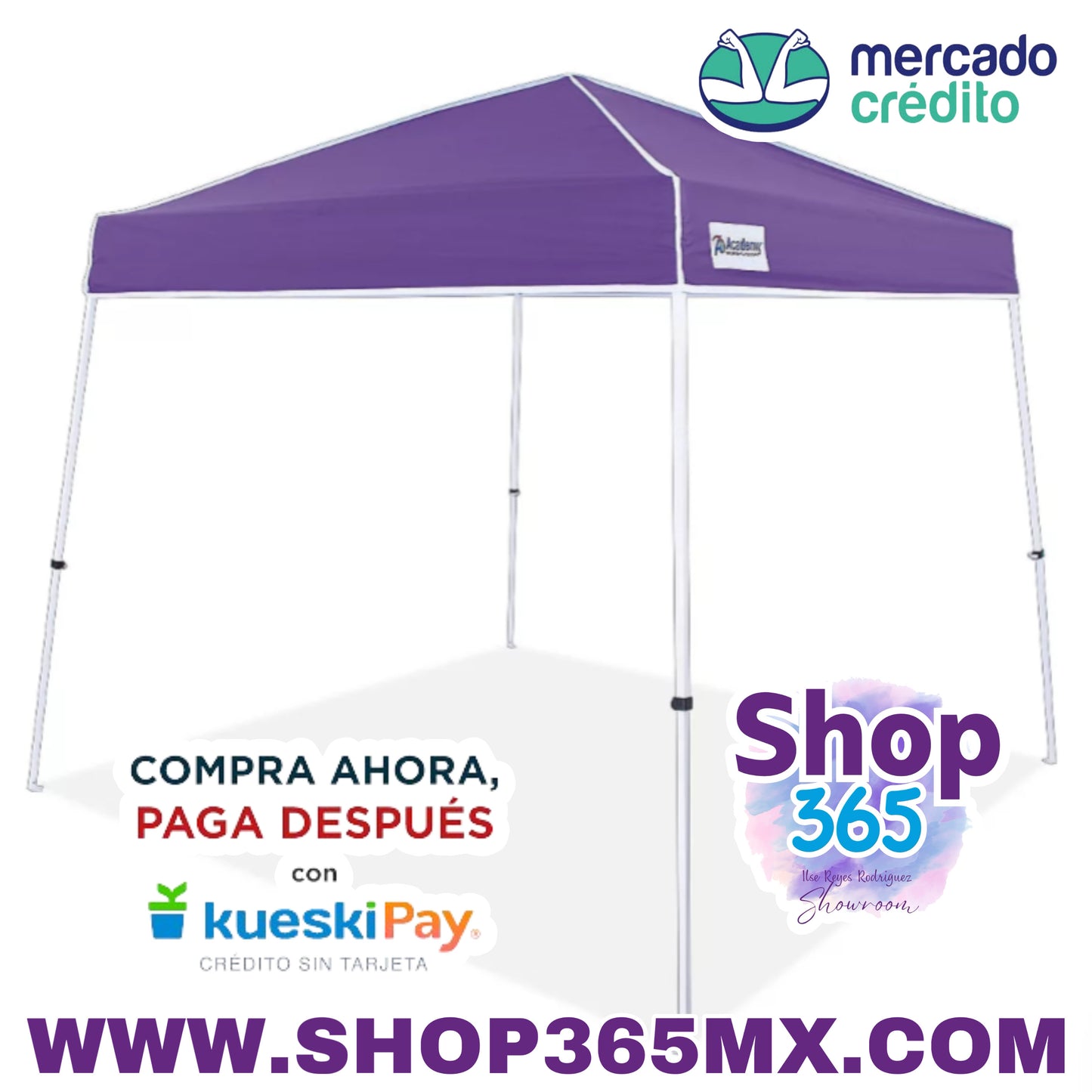 El toldo con patas inclinadas Easy Shade de 3 m x 3 m de Academy Sports + Outdoors