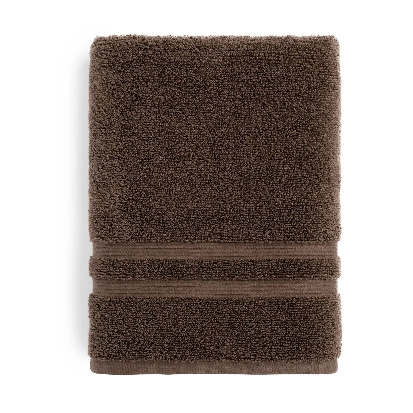 2 PZA Toalla de Baño Sólida 30" x 54" Marron