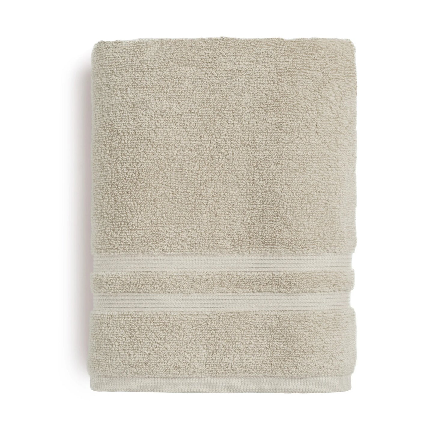 2 PZA Toalla de Baño Sólida 30" x 54", Beige Papiro