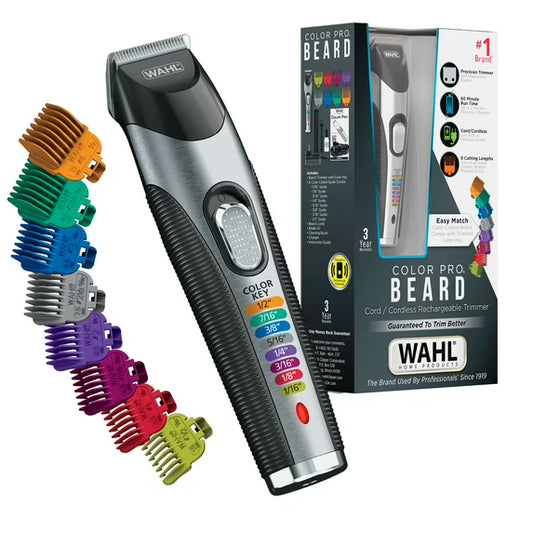 Wahl Color Pro Cordón/pelo Recargable Inalámbrico, Recortador de Barba para Hombre - 9891-100
