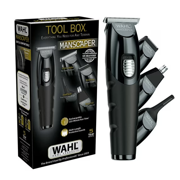 Wahl Manscaper Caja de Herramientas Recortadora Recargable para Recortar, Afeitar y Detallar para Hombre - 3024523