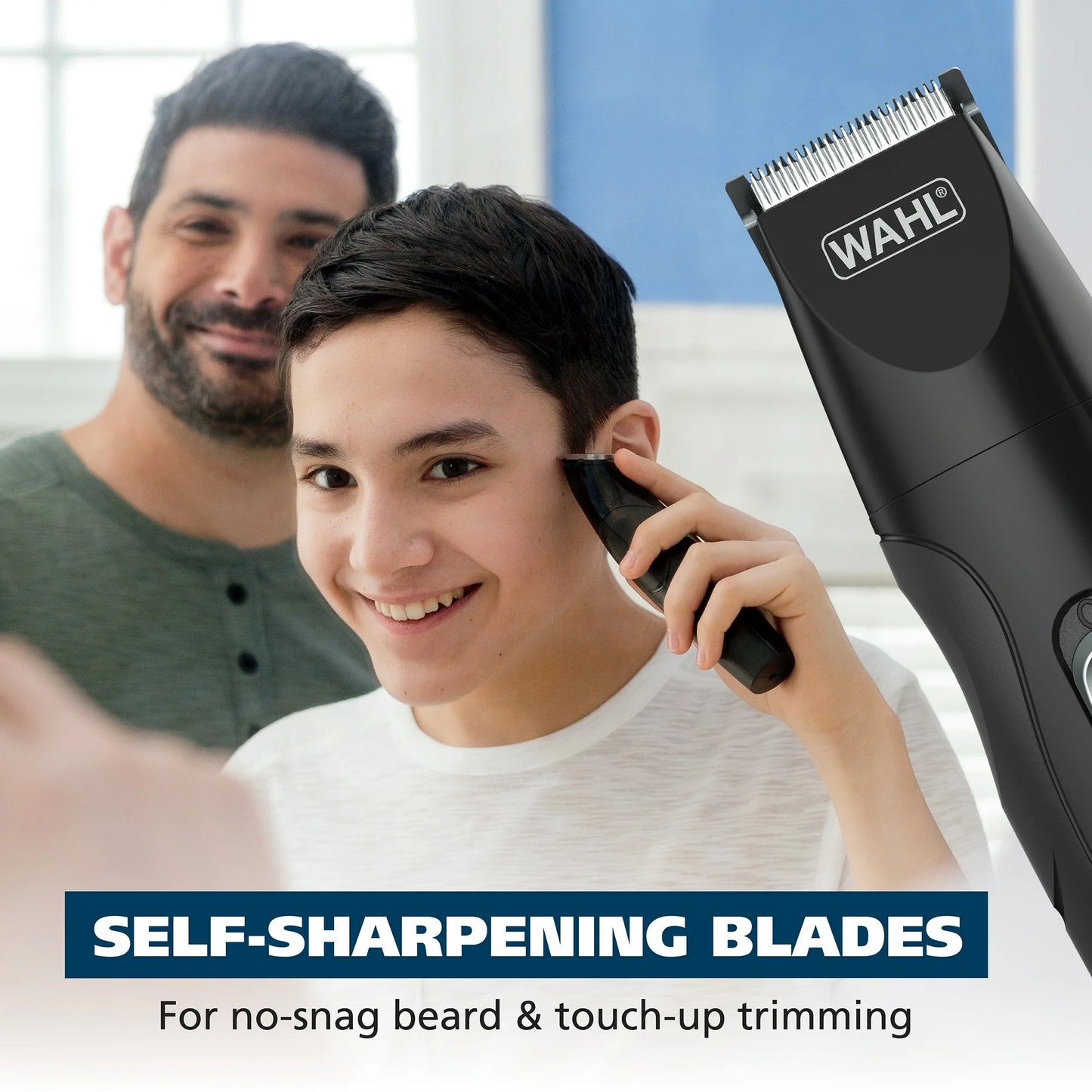 Wahl Barba Recargable Todo en uno, Bigote, Recortador de Detalles para Hombre, Negro, 05644