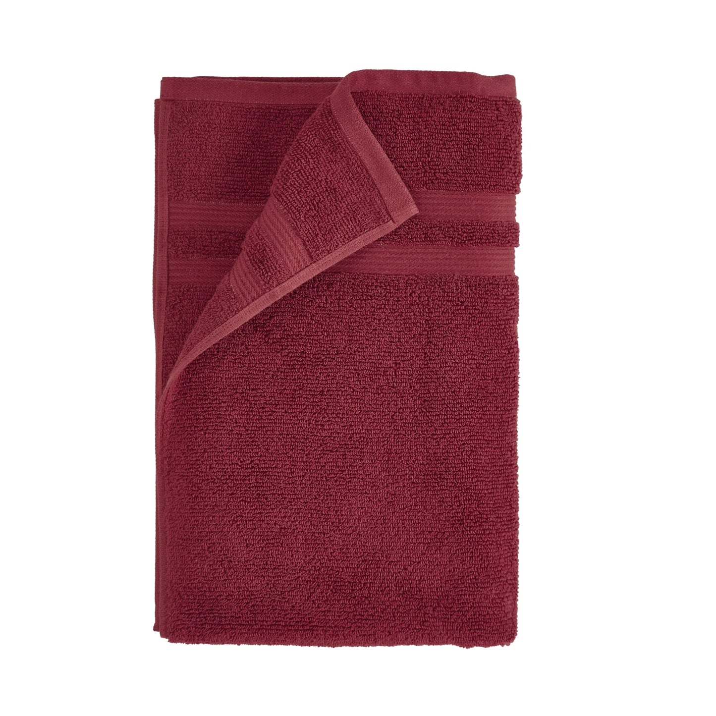 2 PZA Toalla de Baño Sólida 30" x 54" Rojo Carmesí
