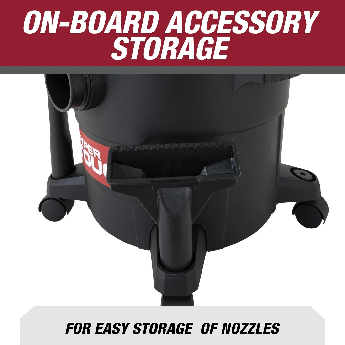 Hyper Tough Aspiradora Húmeda/seca de 5 Galones y 4 CV para Automóvil, Garaje, Hogar O Taller