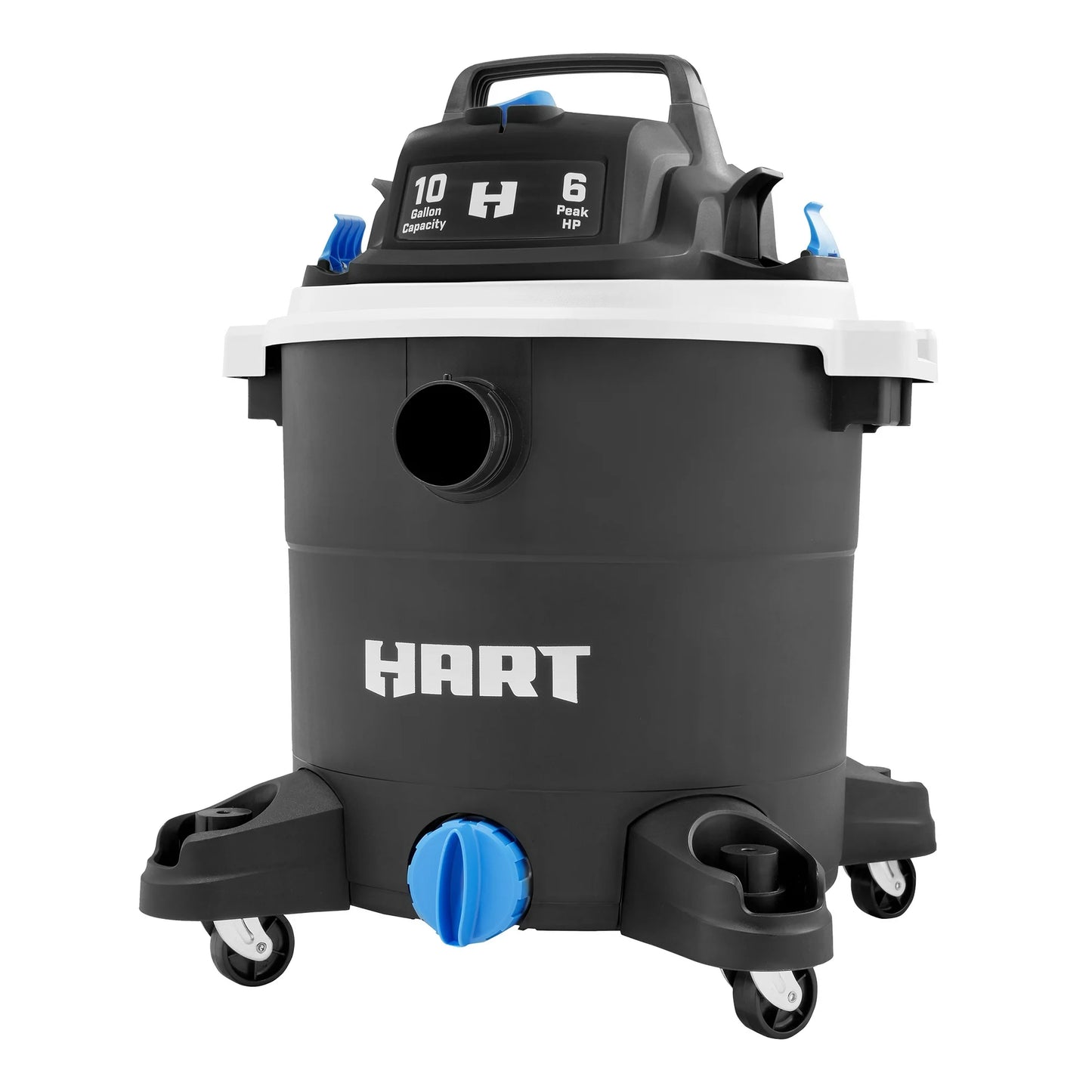 HART Aspiradora en Seco/húmedo de Polietileno de 10 Galones y 6 Pico HP, VOC1012PF 3703