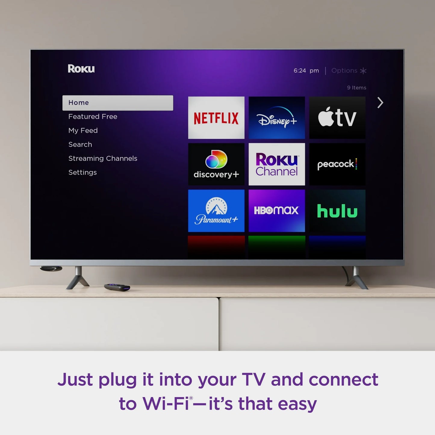 Roku Reproductor Multimedia de Transmisión LE HD con HDMI de Alta Velocidad Cable y Control Remoto Simple