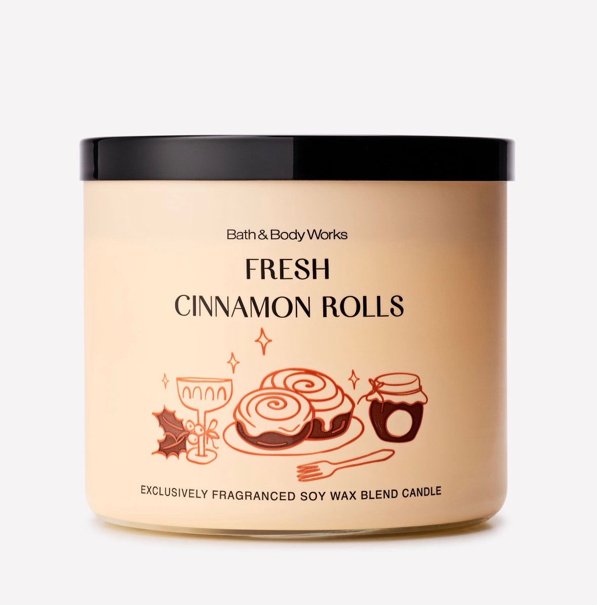 ✨ Bath & Body Works Fresh Cinnamon Rolls – Vela de 3 Mechas