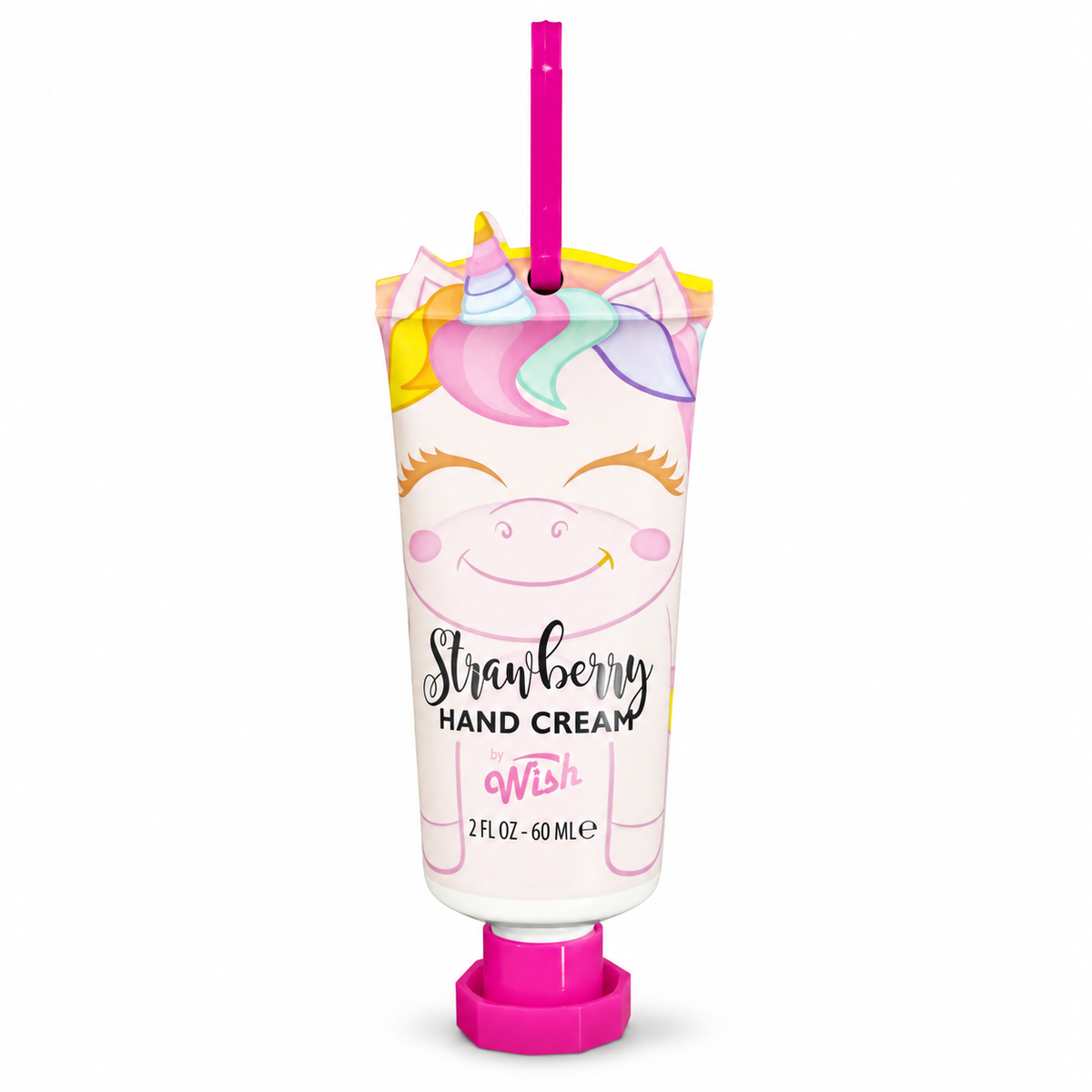 Crema para Manos Wish Strawberry con Diseño de Unicornio, 60 ml