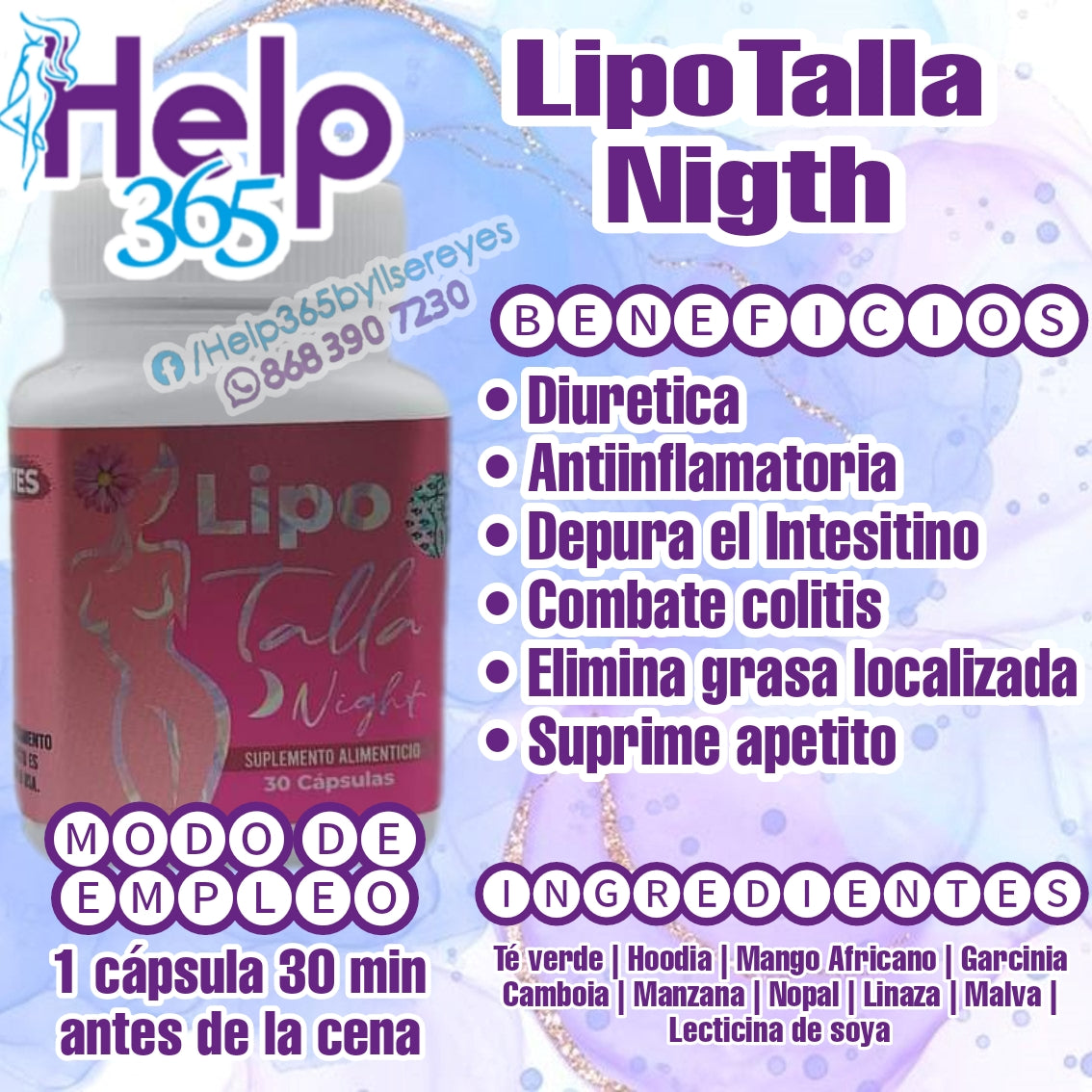 Lipotalla Blue Loss Size Night