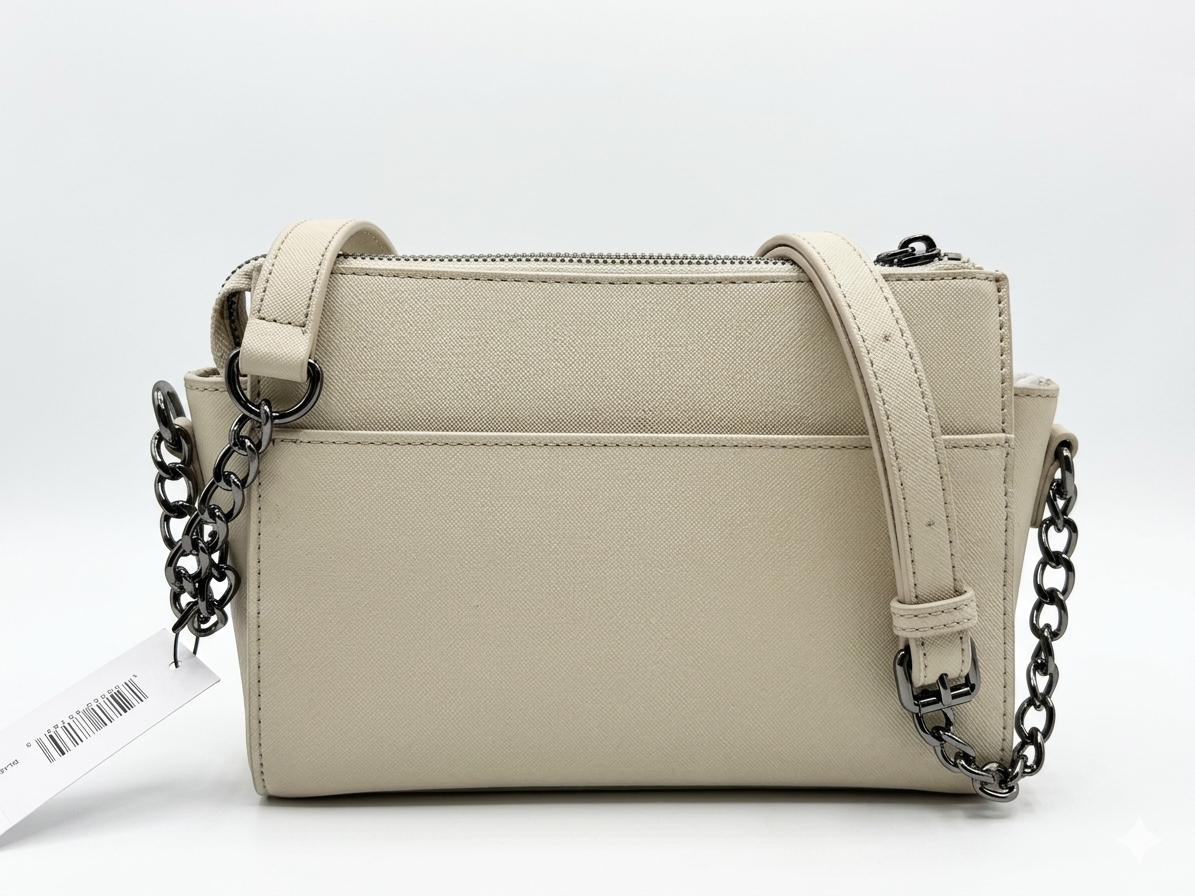 STEVE MADDEN BLEXI TOP ZIP CROSSBODY TAUPE
