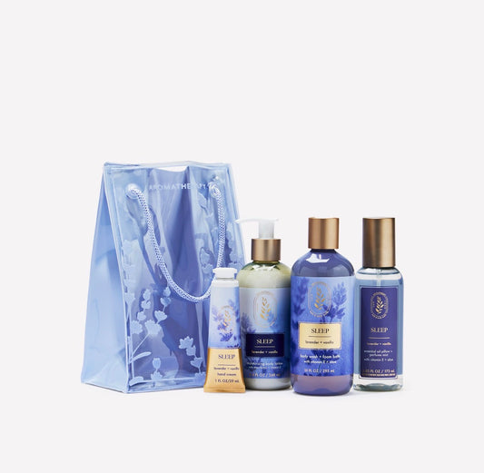 Set de Regalo Sleep Lavender + Vanilla Bath & Body Works Aromatherapy – 4 Piezas
