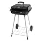 Expert Grill Parrilla de Carbón de 17.5 Pulgadas con Ruedas y Amortiguadores Ajustables